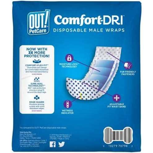 Disposable Male Dog Diapers with Leak Proof Fit Y317
