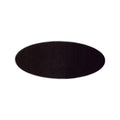 Black Leather Oval Conference Table Pad U412