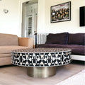 Black Mother of Pearl Round Coffee Table P370370
