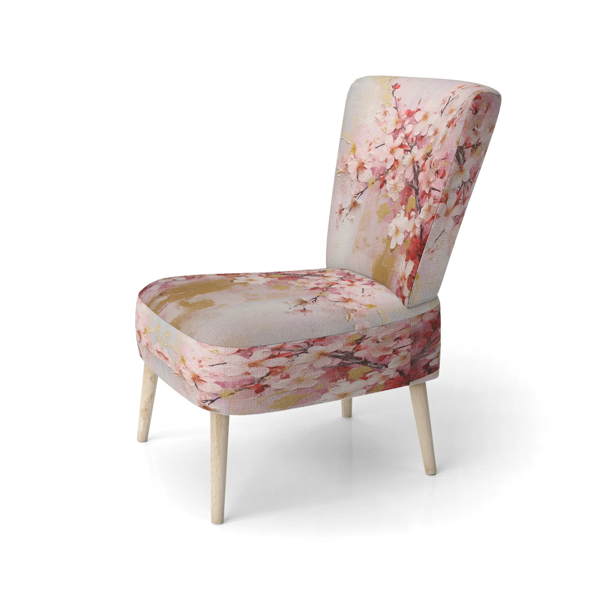 Upholstered Floral Accent Chair and Traditional Arm Chair X5916