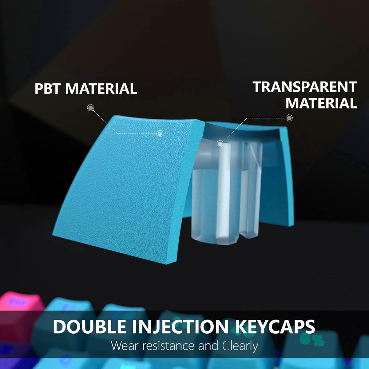 60% Mechanical Gaming Keyboard with Cherry MX Blue Switch O66042