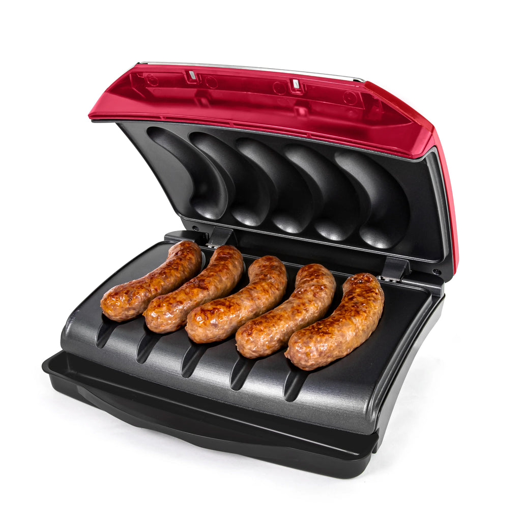 5 Link Electric Sausage and Brat Grill with Oil Drip Tray G93599