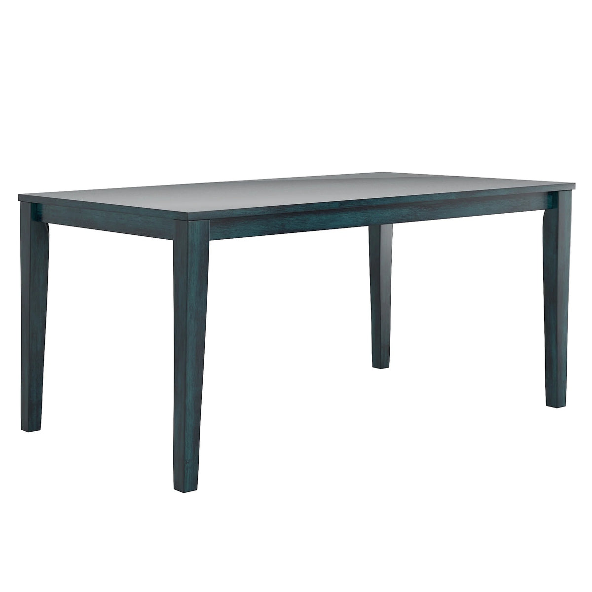 Large Wood Dining Set with 6 Slat Back Chairs G396801