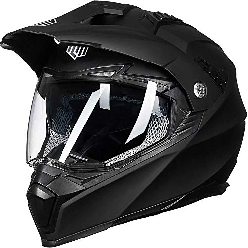 Dual Sport Full Face Motorcycle Helmet with Sun Visor T97721