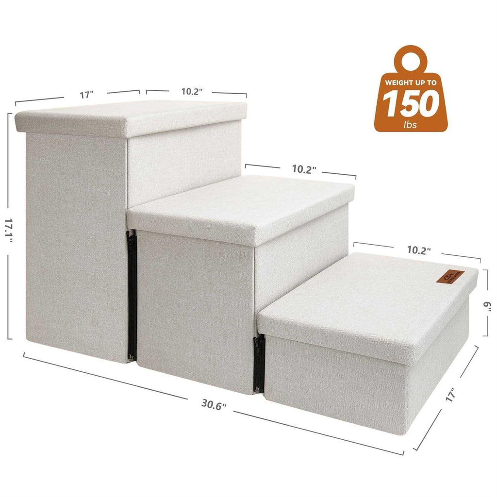 Foldable Dog Stairs with Storage L11656