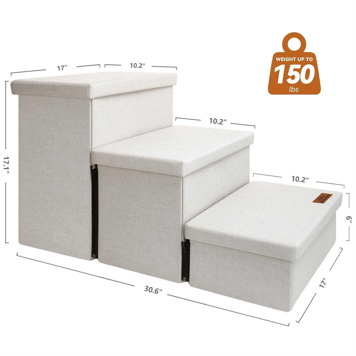 Foldable Dog Stairs with Storage L11656