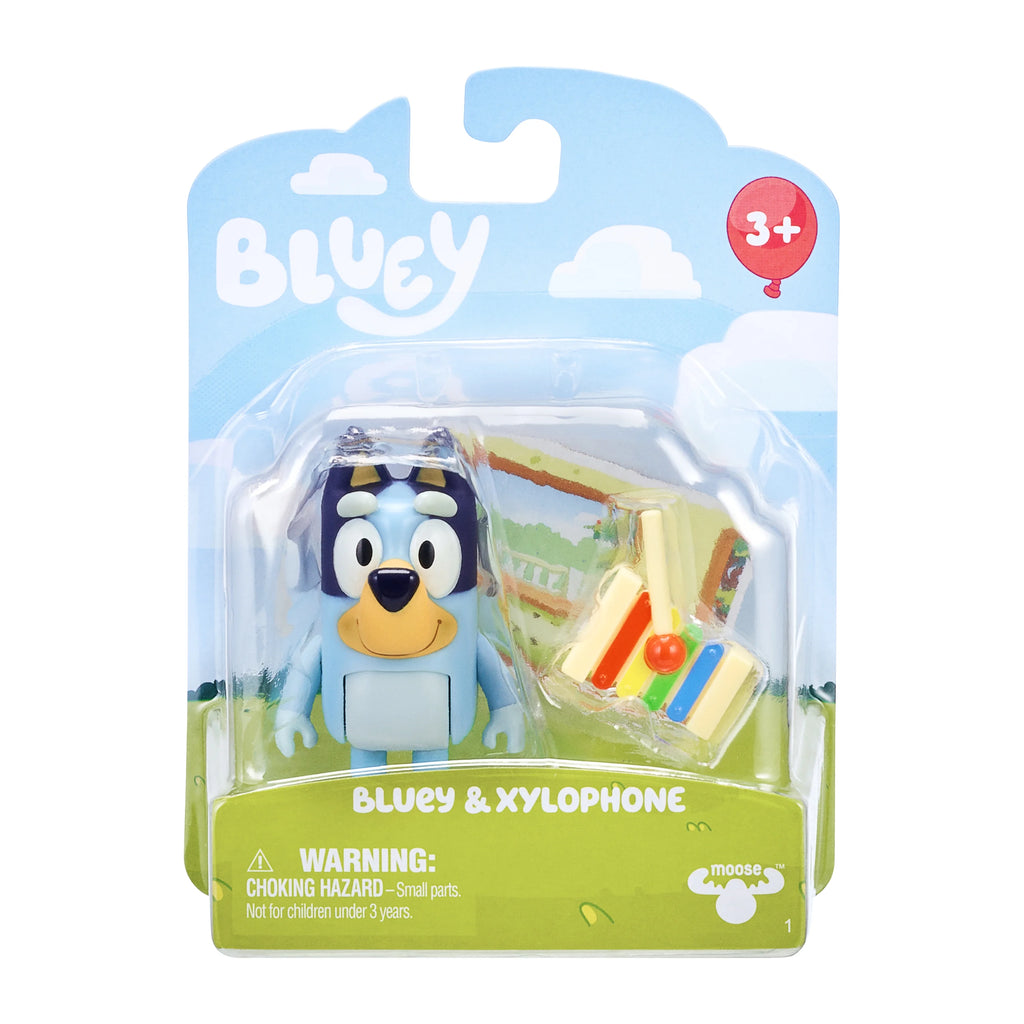 Bluey Story Starter Pack, 1 2-3" Plastic Toy Figure and Accessory, Multi-Color B512