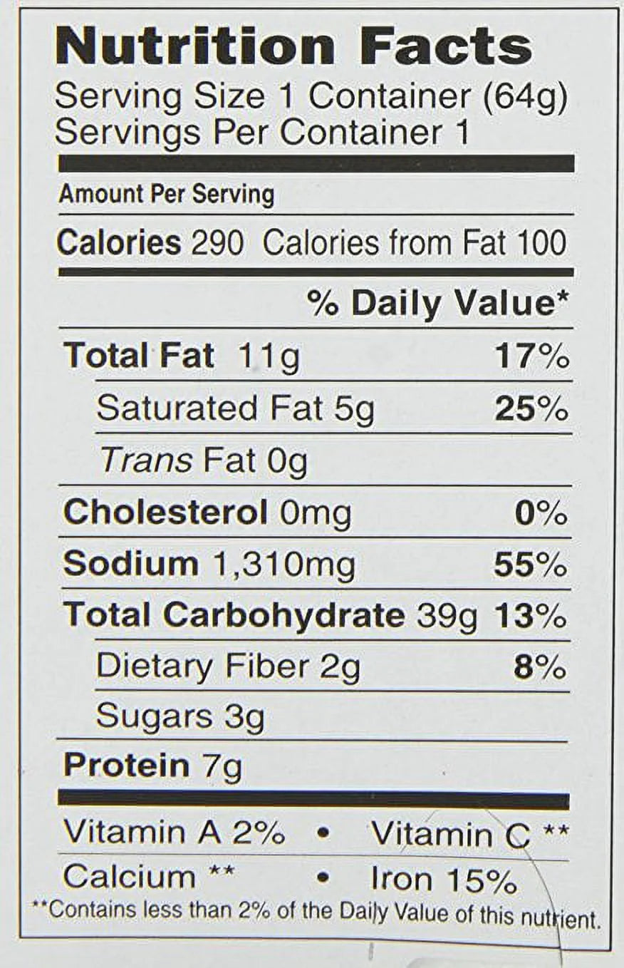 Hot and Spicy Chicken Instant Lunch 2.25 oz 12 Ct W1236