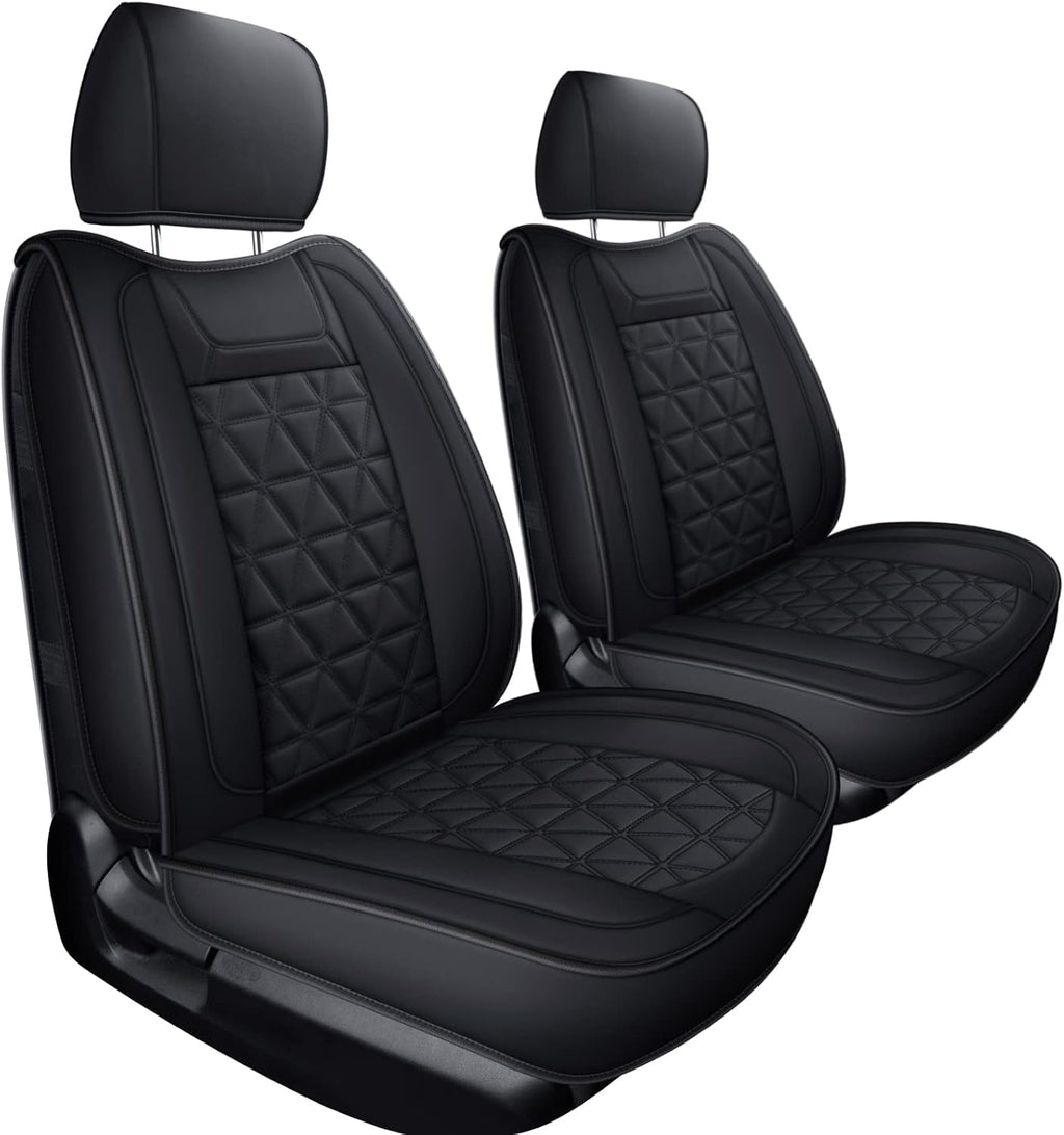 Brown Waterproof Faux Leather Full Set Seat Covers P71042