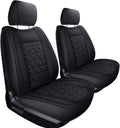 Brown Waterproof Faux Leather Full Set Seat Covers P71042