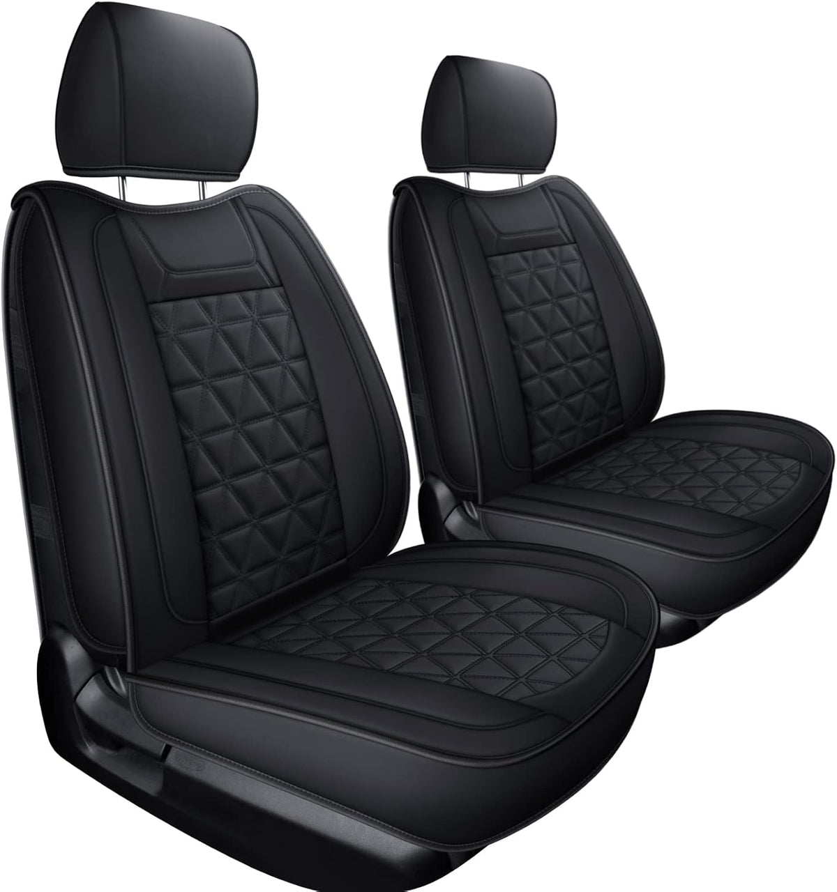 Brown Waterproof Faux Leather Full Set Seat Covers P71042