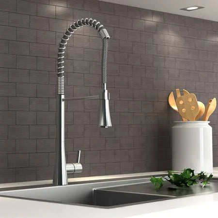 Brushed Nickel Single Handle Kitchen Faucet J257