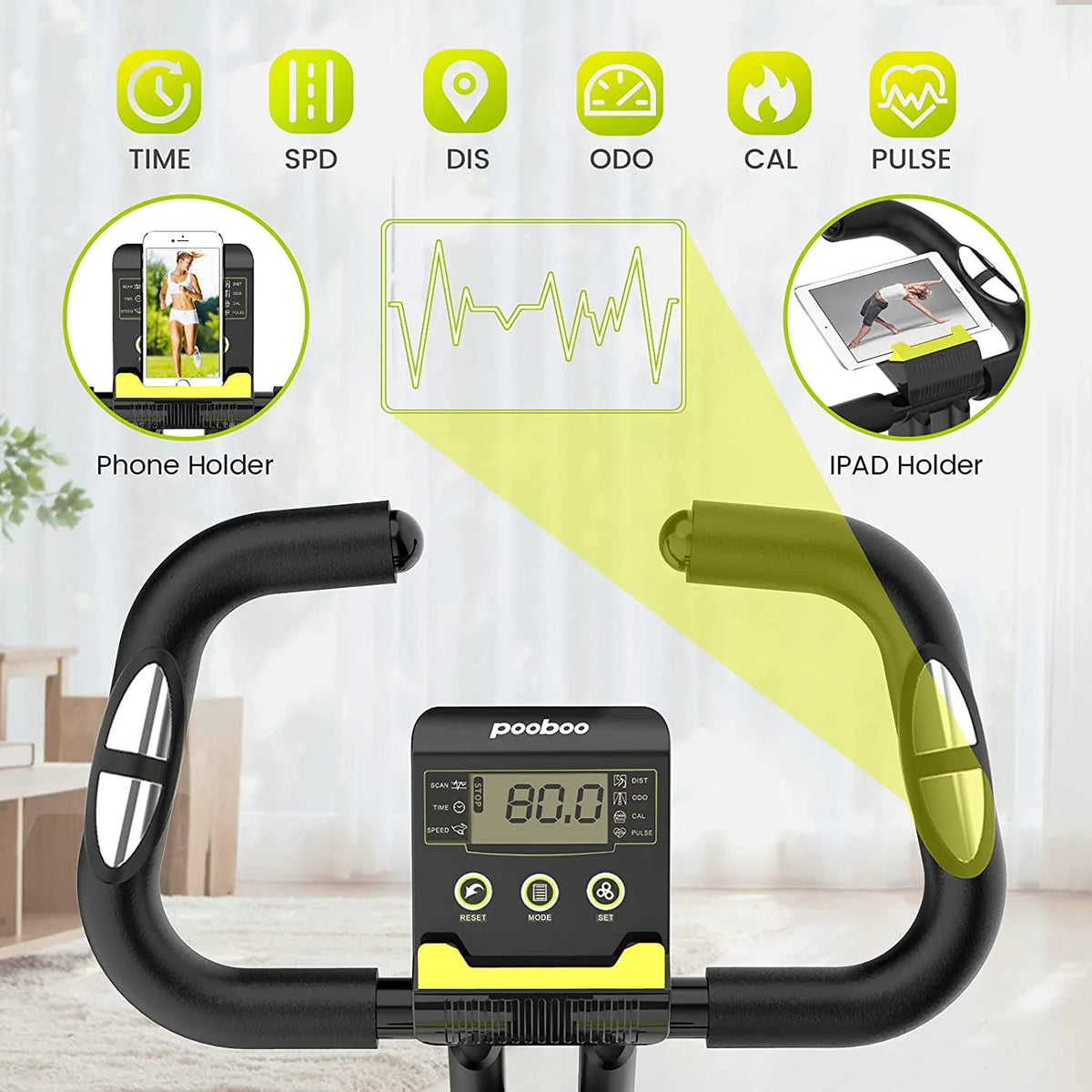 220 Lbs Magnetic Indoor Cycling Bike Belt Drive C966