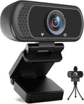 Black 1080P USB Webcam with Microphone L55053