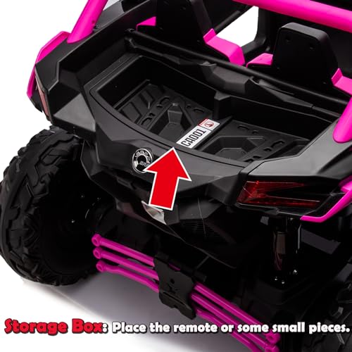 Blue 2 Seater 24V 4WD Electric Ride On Car with Remote Control Y41864