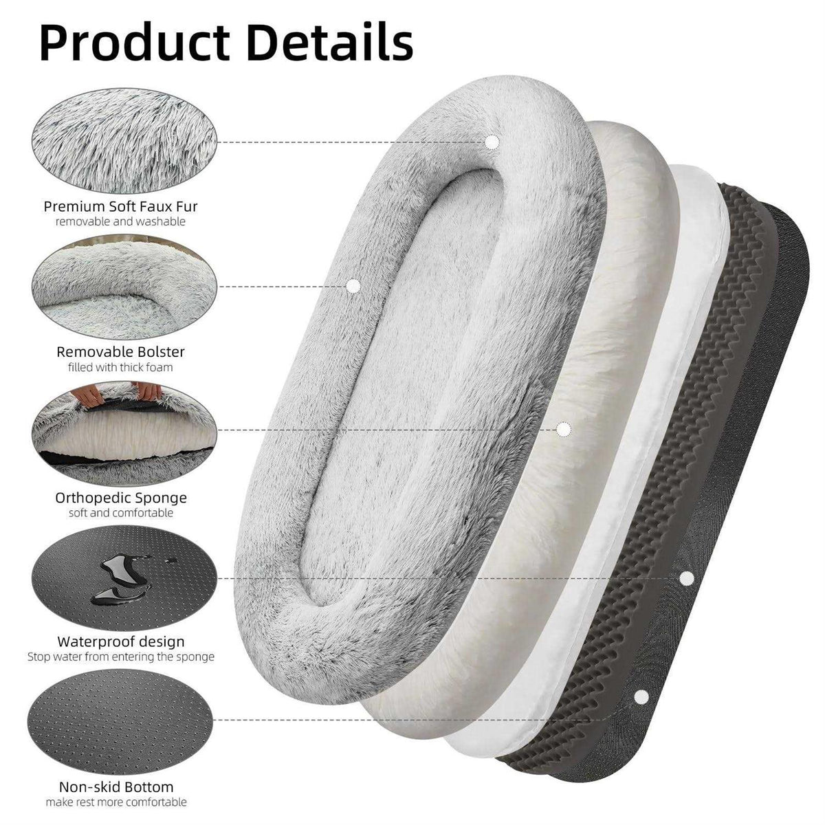 30D Sponge Bean Bag Bed C104
