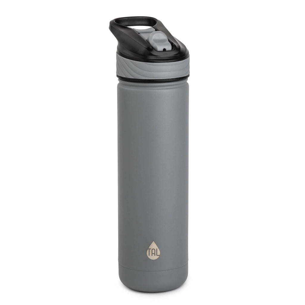 Stainless Steel Water Bottle with Straw 26 oz, Black D965450