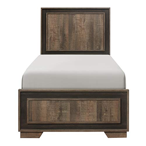 Twin Two-Tone Panel Bed L446929