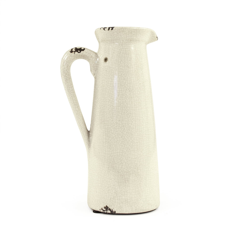 White Narrow Pitcher G76784