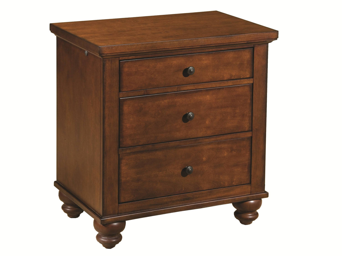 Brown Cherry Nightstand H3034