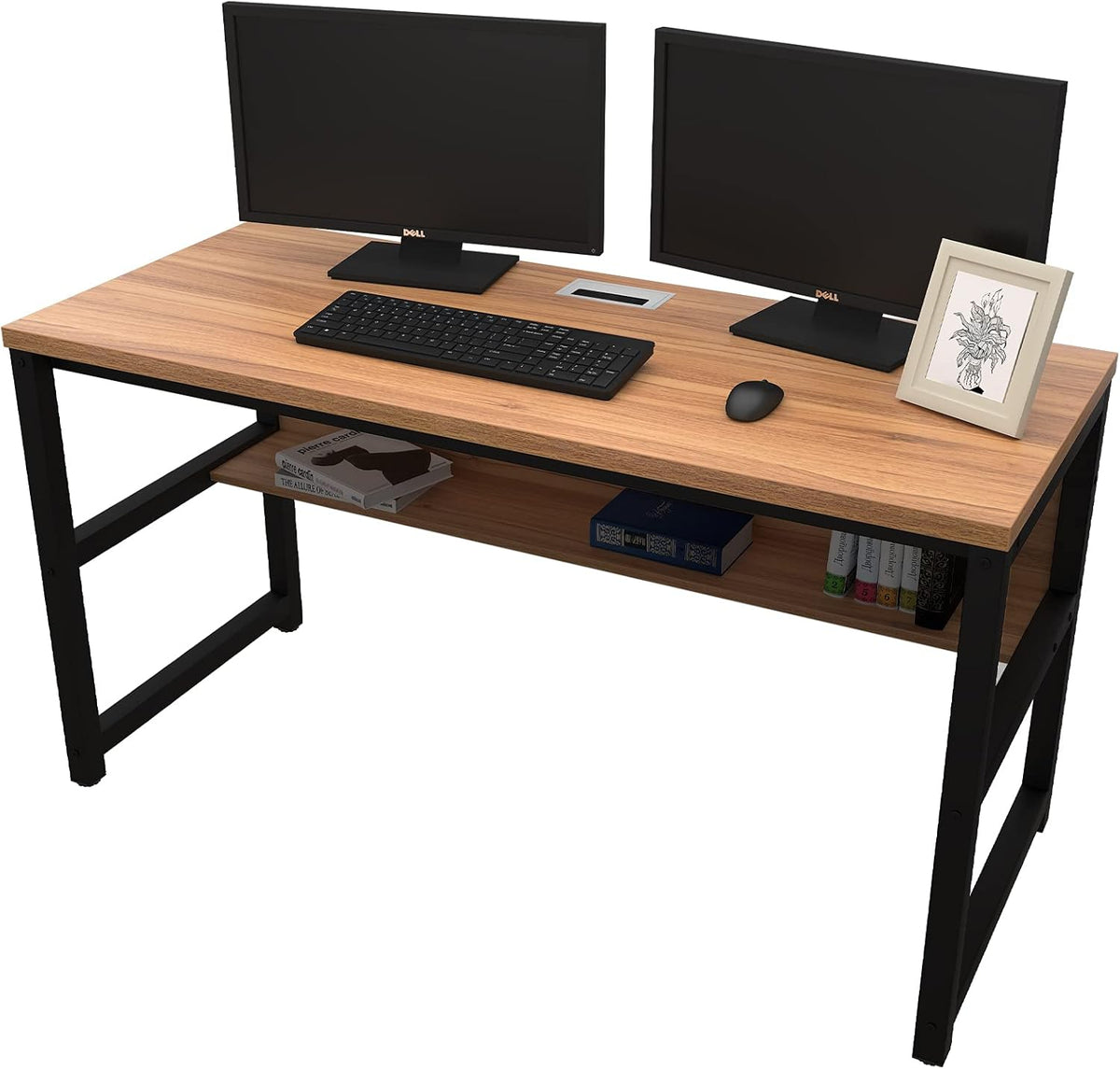 Computer Desk with Bookshelf F36896