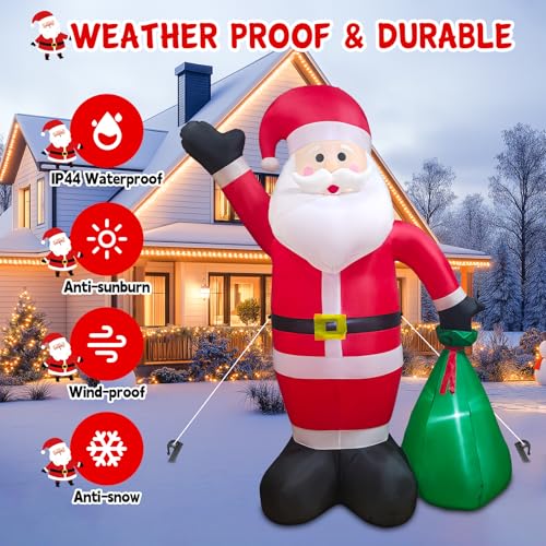 8 FT Inflatable Santa Claus with Gift Box X110109
