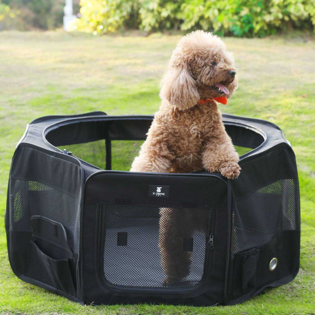 Portable Foldable Pet Playpen 600D Oxford Cloth R863
