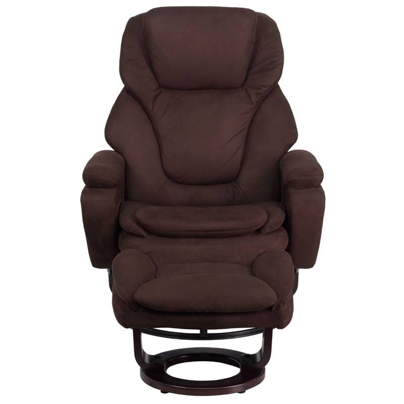 Brown Microfiber Recliner X198