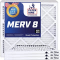 20.5x66x1 MERV 8 Pleated HVAC Air Filter 4-Pack H2445