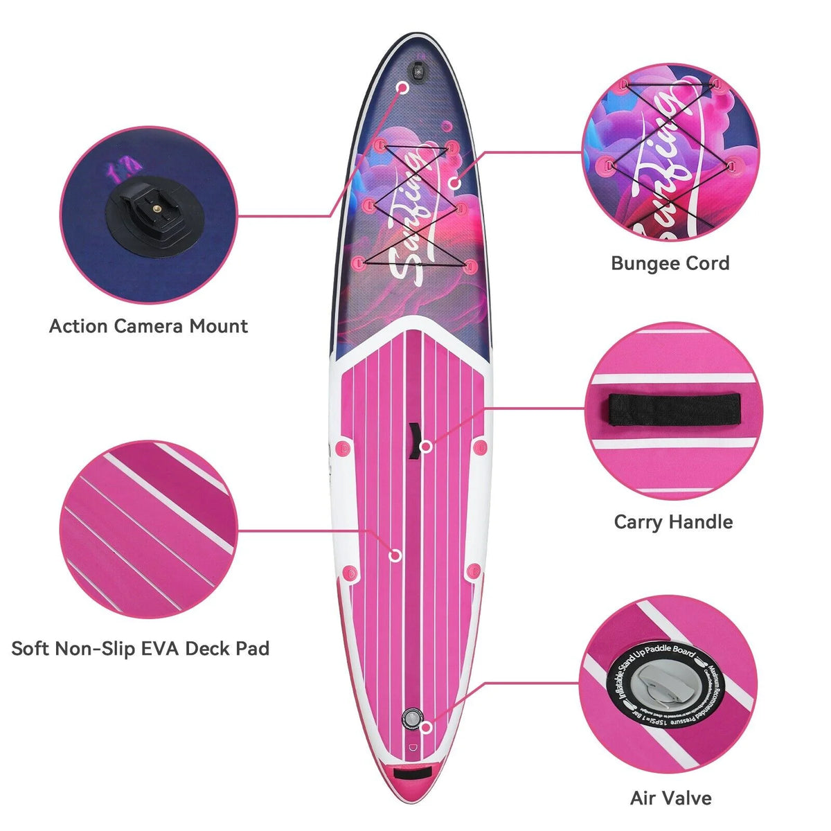 11 Ft Blue Inflatable Paddle Board C164759