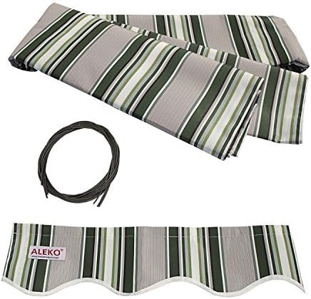 Fabric 10X8 Replacement for Retractable Awning, Sand Pack of 2 L316