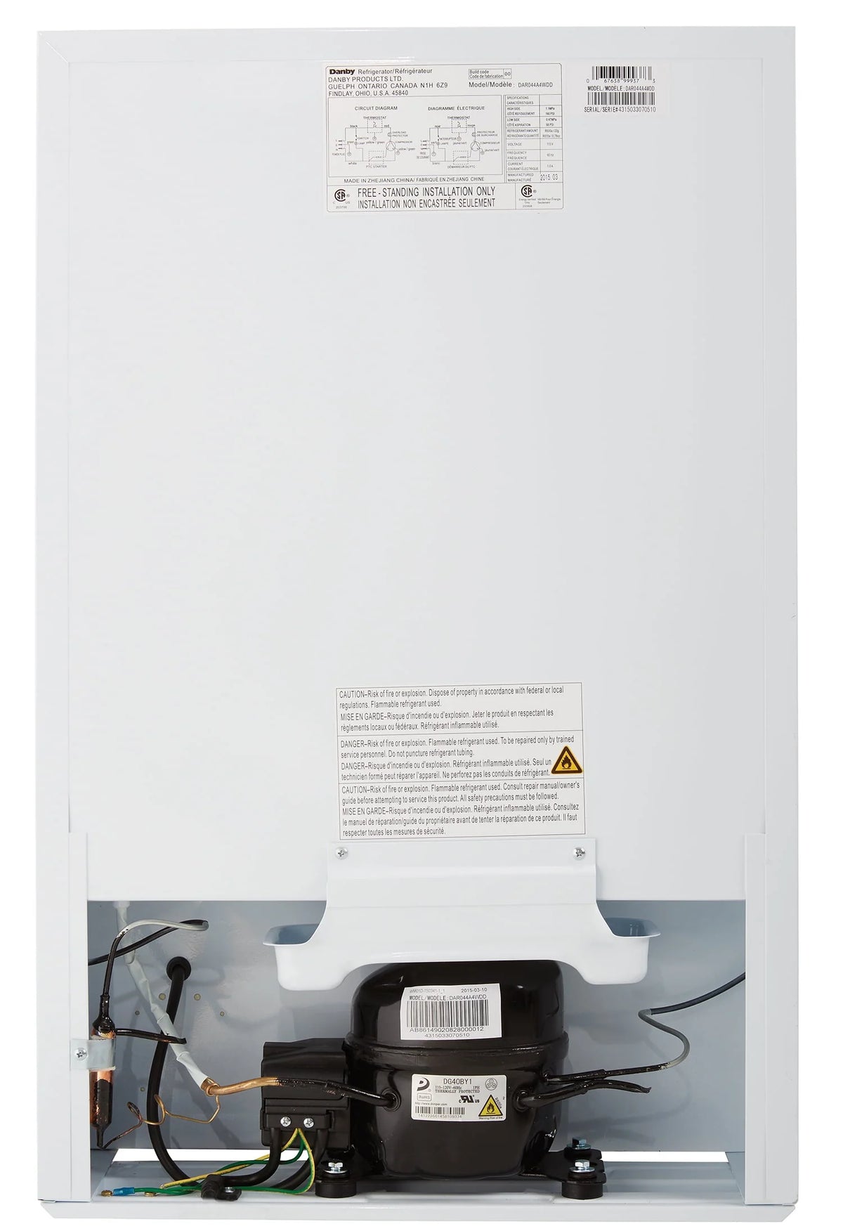 4.4 cu. ft. White Compact All-Refrigerator T5741
