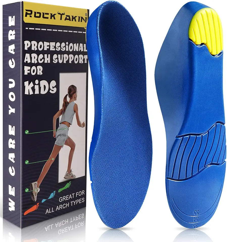 Kids Arch Support Shoe Inserts with PU Foam Cushioning X475
