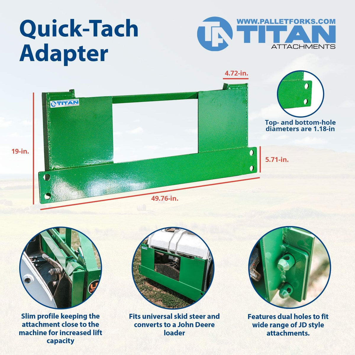 Quick Tach Adapter for Skid Steer B4726