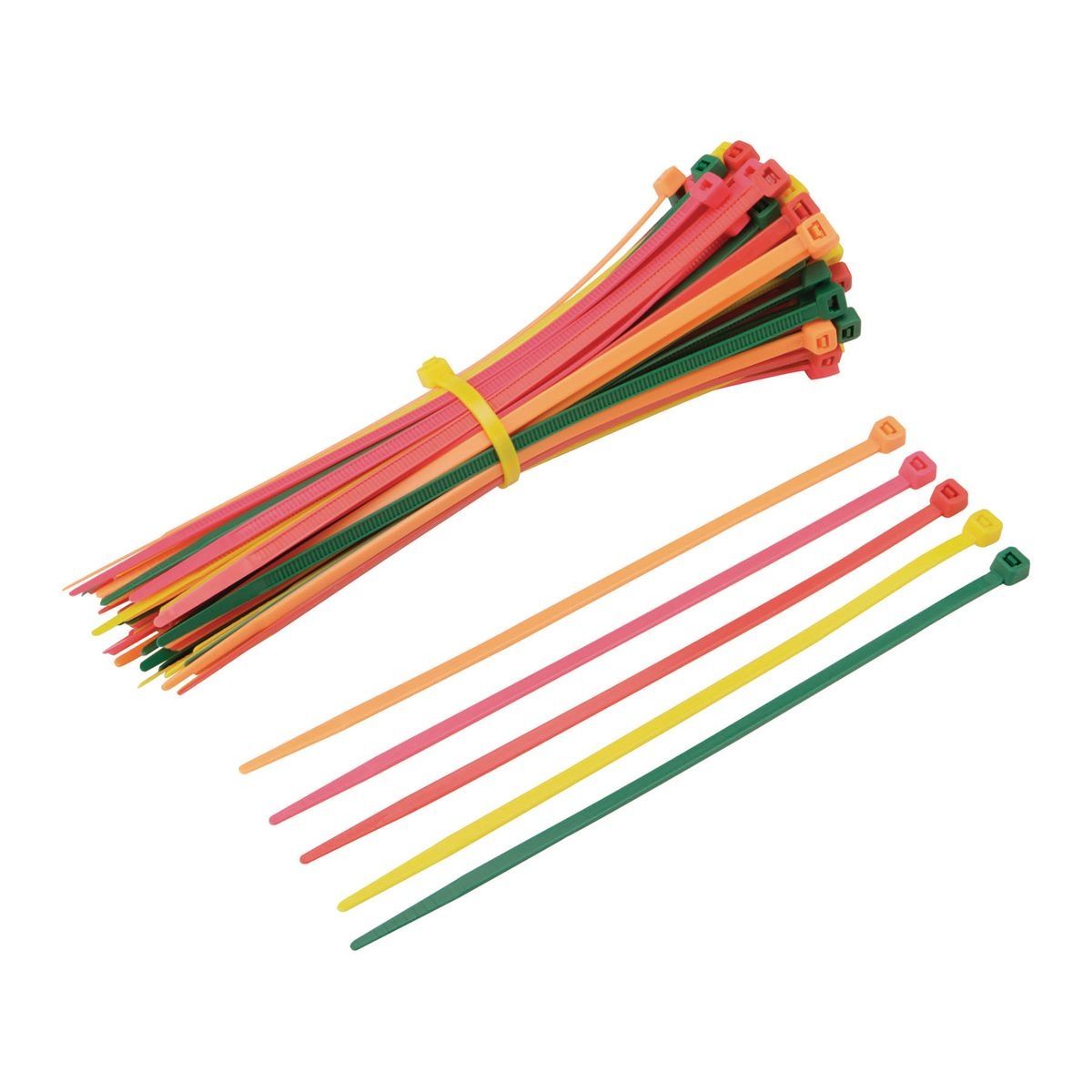 Fluorescent Cable Ties 100-Pack U697208