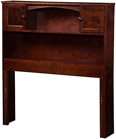 Twin Bookcase Headboard in Walnut B1986
