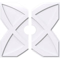 Contemporary PVC Ceiling Medallion Two Piece D5632