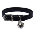 Adjustable Leather Pet Collar with Bell G7052