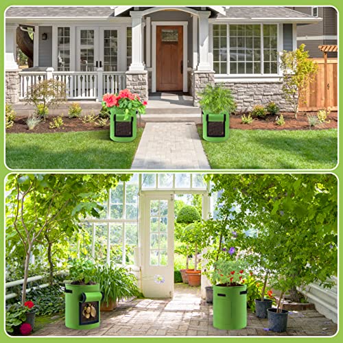 2 Pack 7 Gallon Potato Grow Bags with Handles and Access Flap Z675849