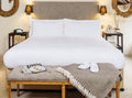Jacquard White Top Sheet with Pocket 86 x 92 Full Z732747