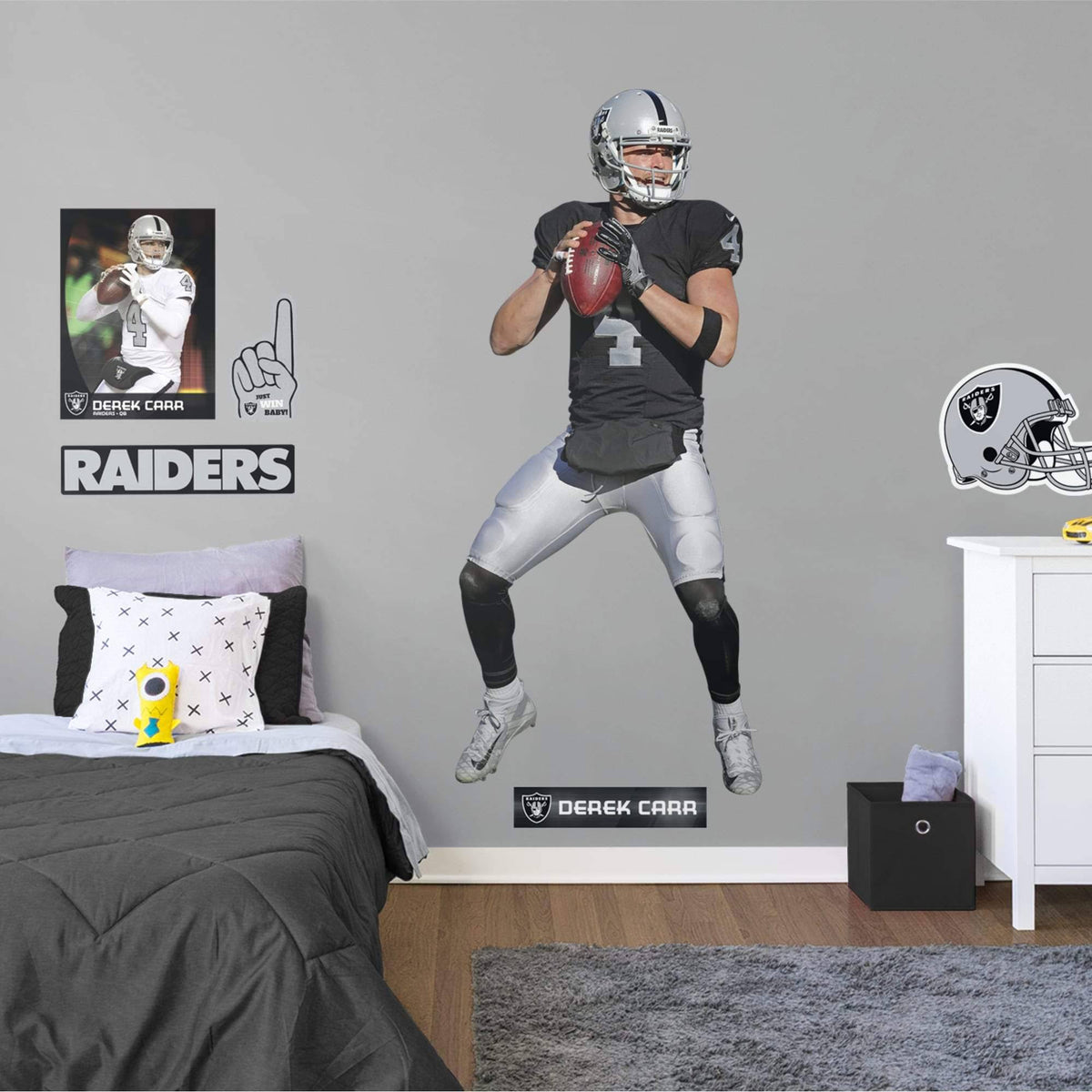 Removable Wall Decal Giant Athlete + 2 Wall Decals L241