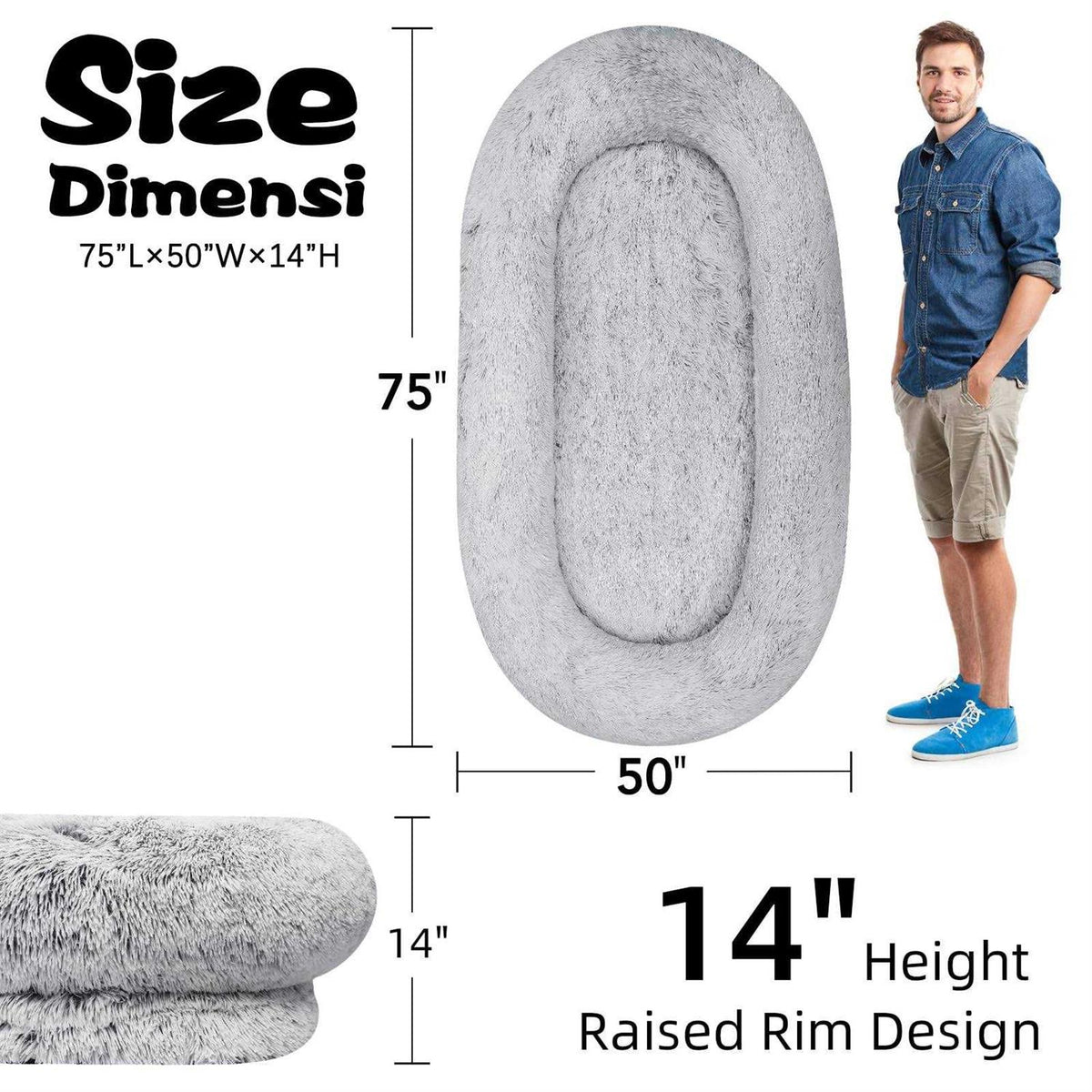 30D Sponge Bean Bag Bed C104