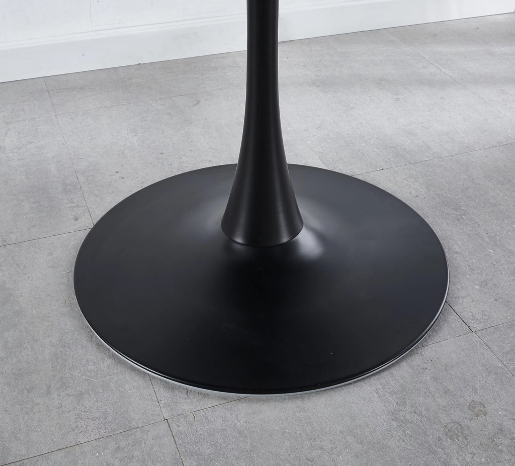 Black Round Wood Dining Table B102341