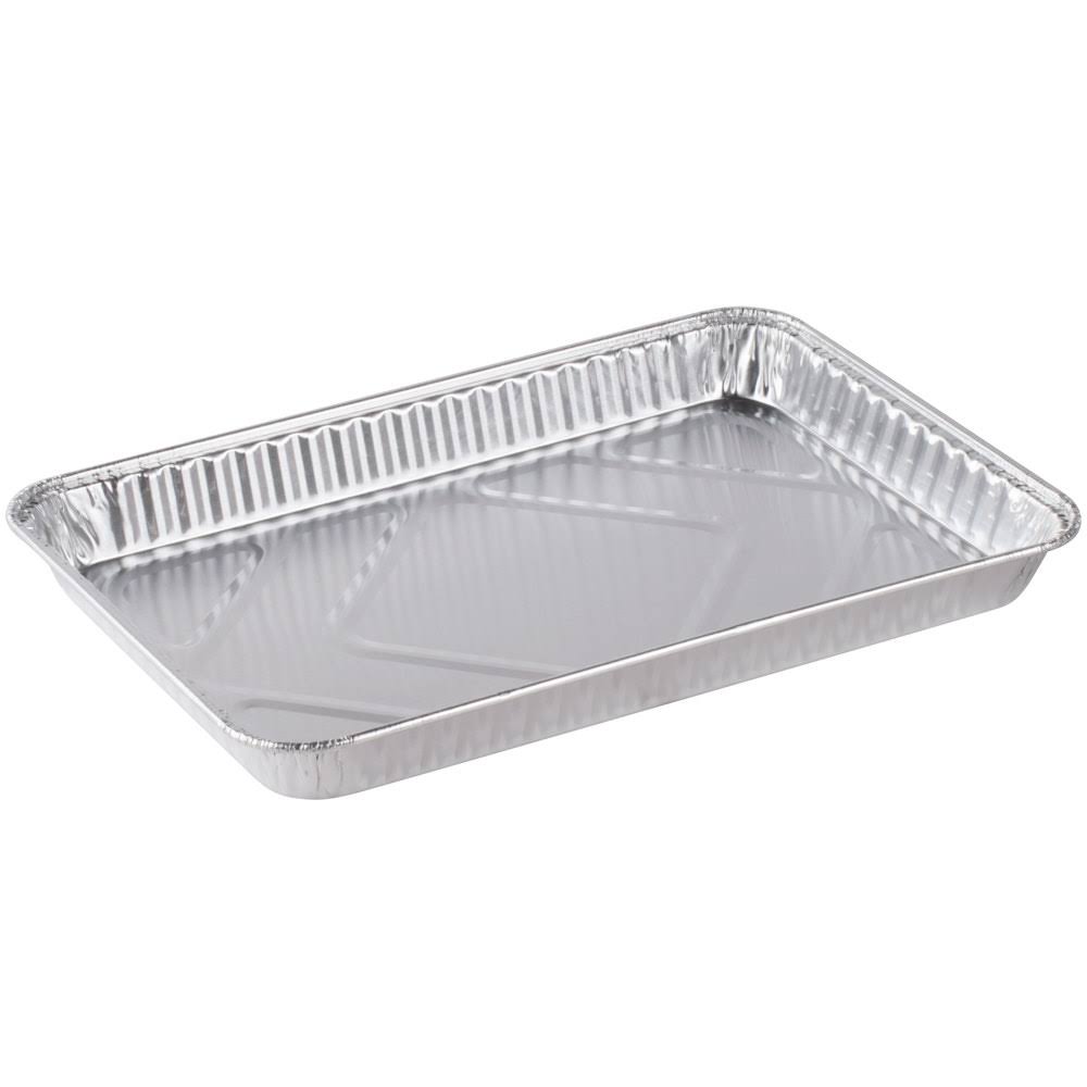 Disposable Aluminum 1/4-Size Sheet Cake Pan (Pack of 100) H887467