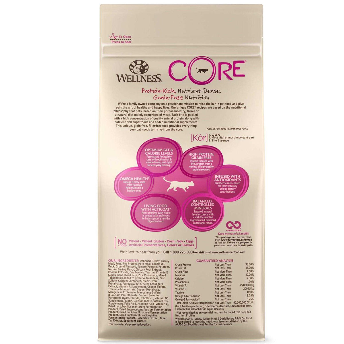 Grain-Free Turkey & Duck Dry Cat Food J190