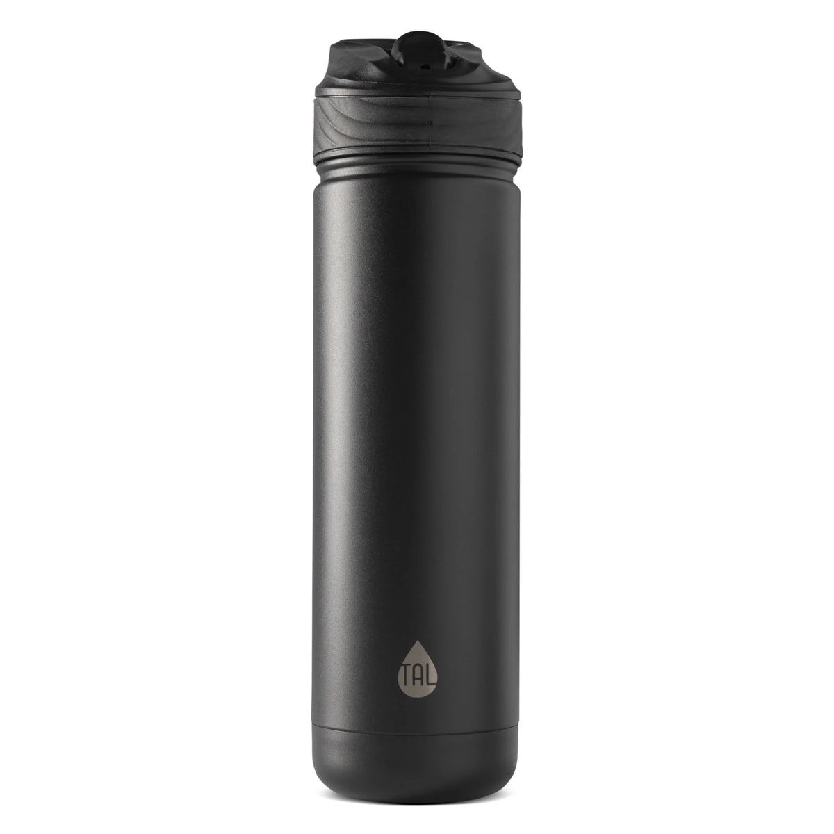 Stainless Steel Water Bottle with Straw 26 oz, Black D965450