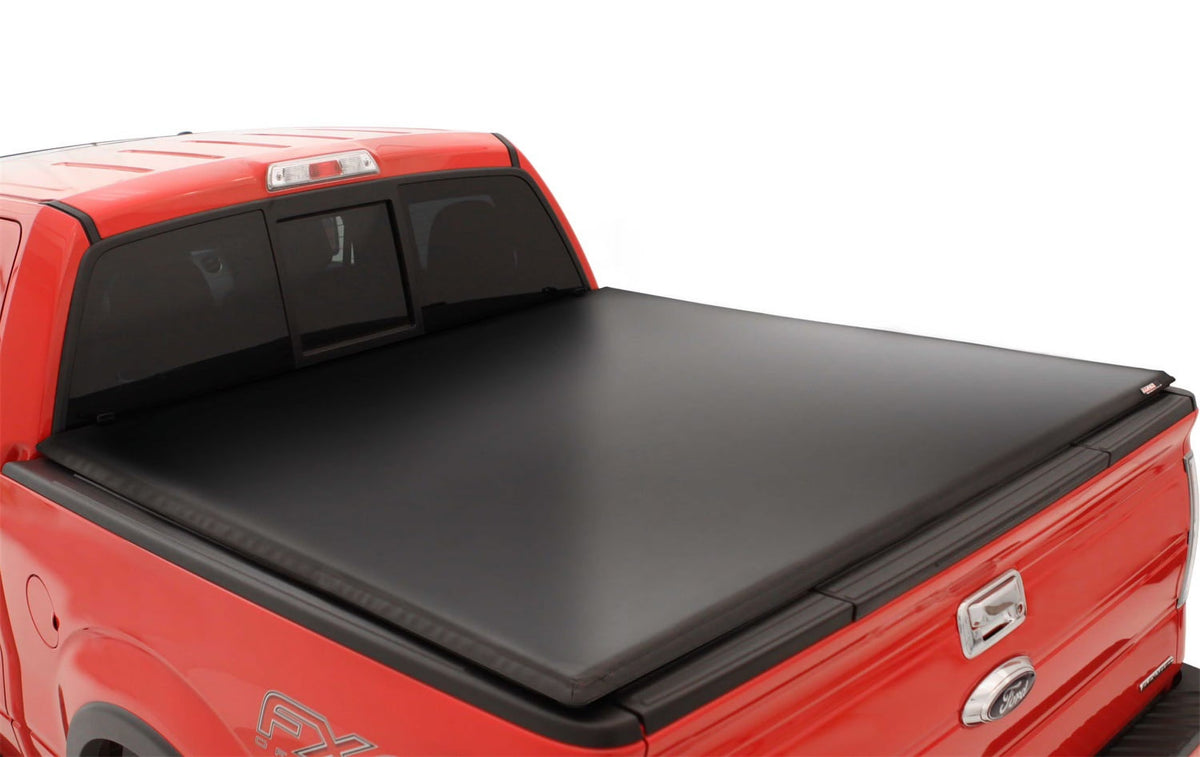 Black Leather Look Tri-Fold Tonneau V5381