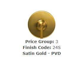 Lavatory Push Pop-Up Drain Assembly with Overflow Satin Gold U753