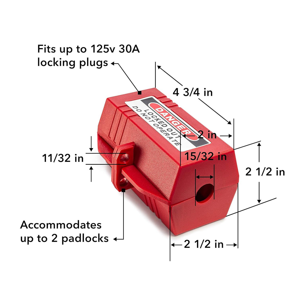 Electrical Lockout Tagout Kit with Hasps, Circuit Breaker Lockouts, Loto Tags, Plug Lockout, Safety Padlocks Set I706232