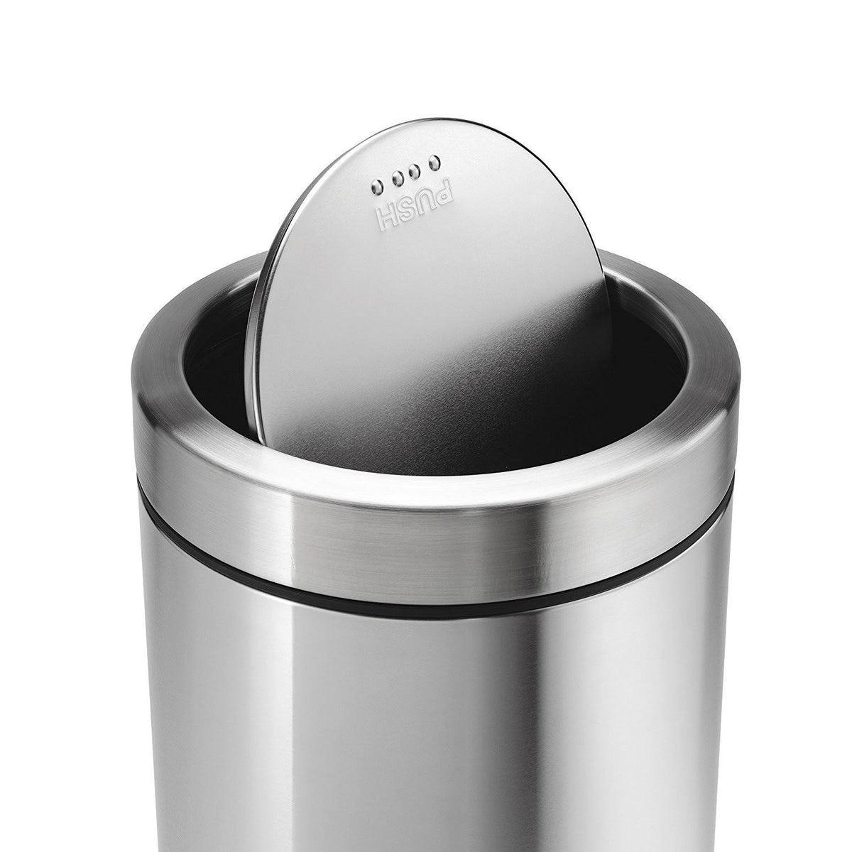 Brushed Stainless Steel Swing Top Bin A75714